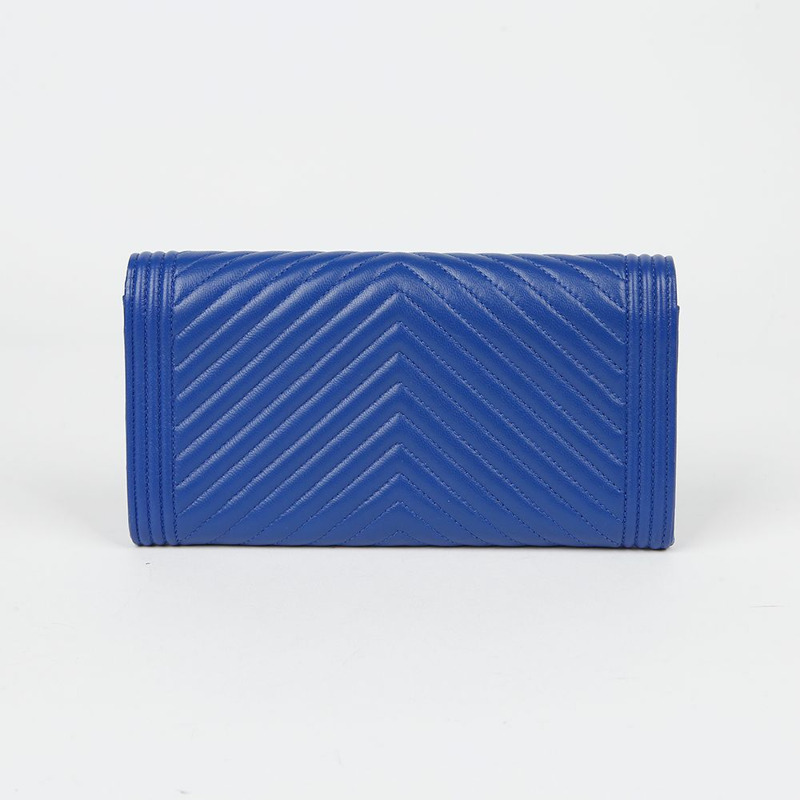 CHANEL Boy 經典小羊長皮夾 A80286-3