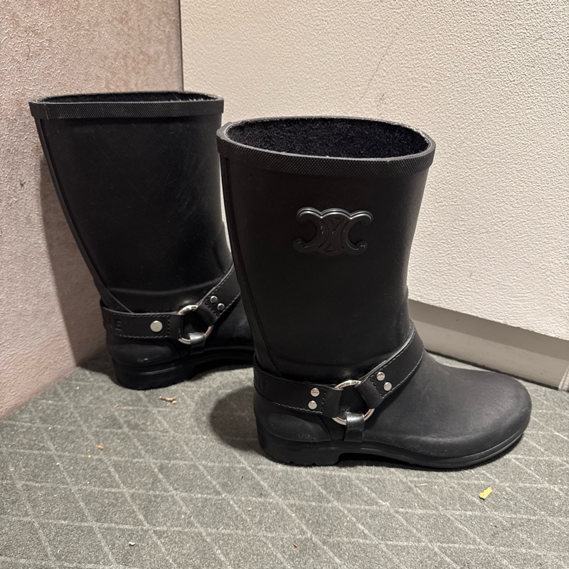 celine雨鞋 雨靴 37碼-4
