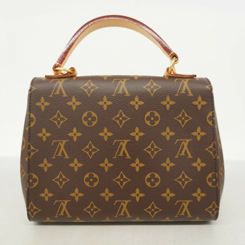 Louis Vuitton Monogram Cluny BB 手提包 M42738 棕色玫瑰色 2 用包-6