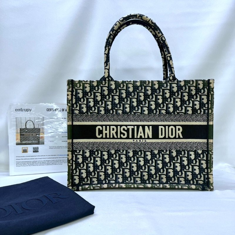 DIOR Book Tote刺繡緹花托特包-0