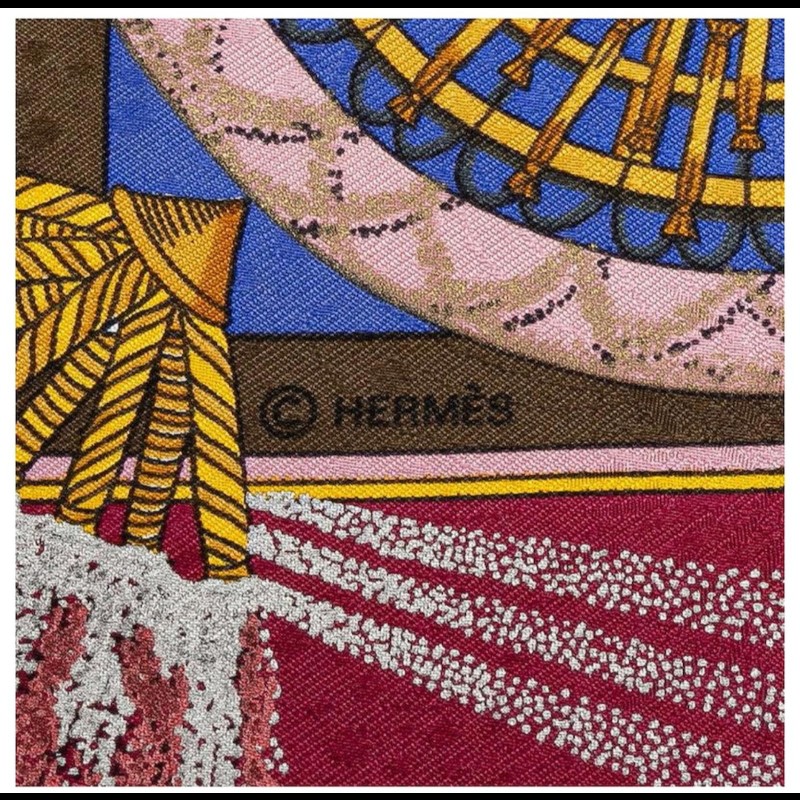 Herme's carre 90feuc F'artice150週年限定款絲巾-15
