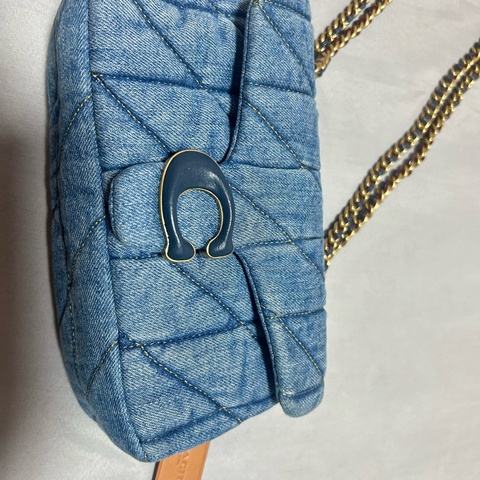 Coach Tabby 20絎縫單手袋 （單寧 金鍊）