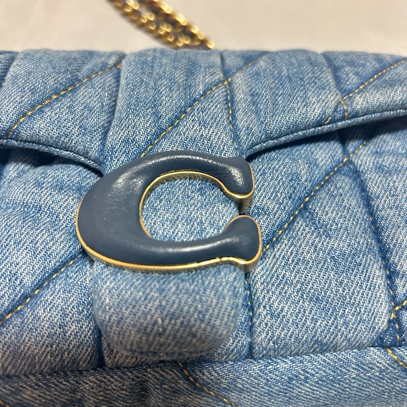 Coach Tabby 20絎縫單手袋 （單寧 金鍊）-3