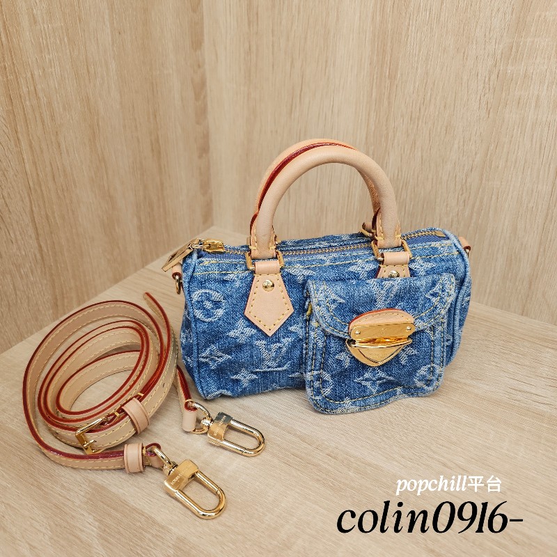 [少見品項❣️] LV 丹寧NanoSpeedy手提斜背-0