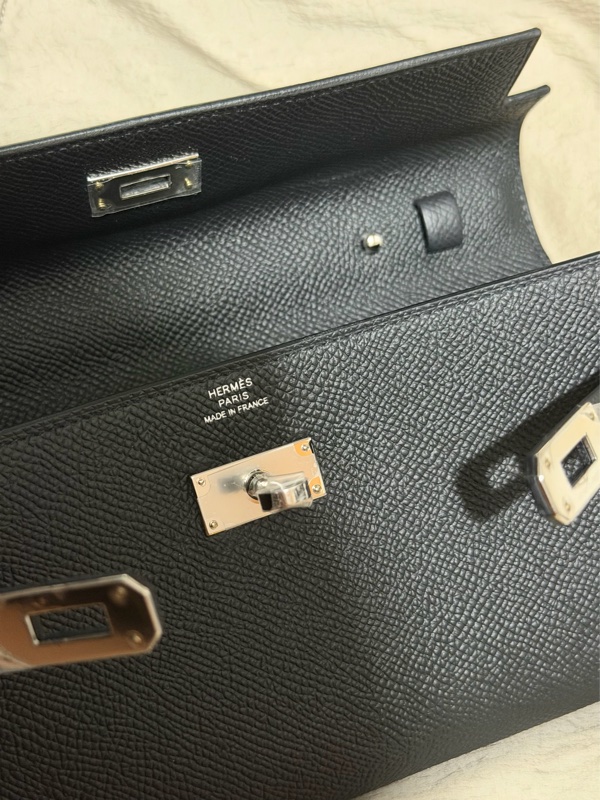 Hermes 愛馬仕 全新 Kelly to go 黑銀 專櫃購入-4