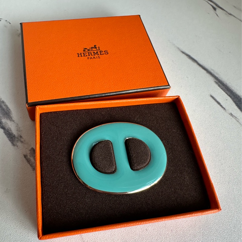 Hermes超美豬鼻子🐽絲巾環閒置-0