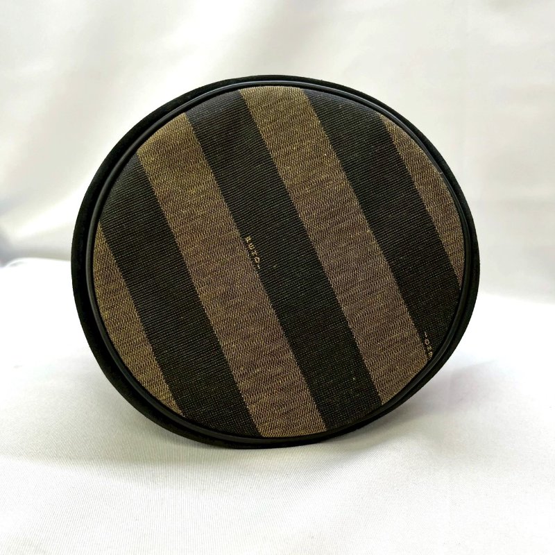 FENDI 直條紋抽繩水桶包-8