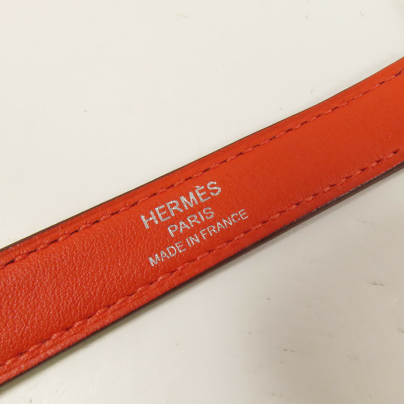 HERMES Clemence皮革24/24 29cm銀扣手挽肩背兩用袋Capucine-7