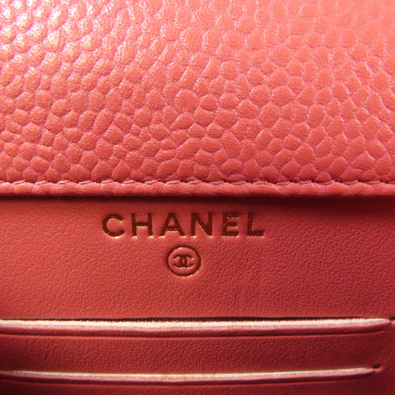 CHANEL 牛皮皮革Phone Bag金扣鏈帶肩背袋-7