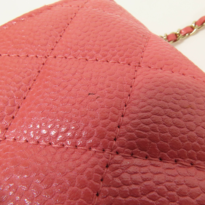 CHANEL 牛皮皮革Phone Bag金扣鏈帶肩背袋-15