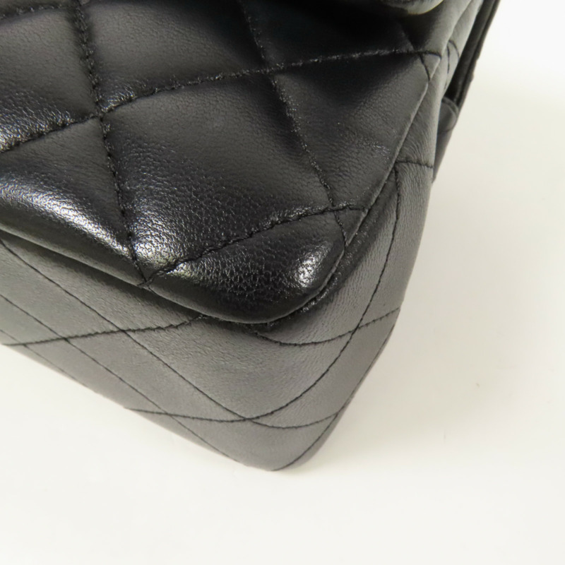 CHANEL 羊皮皮革23K Top Handle金扣手挽肩背兩用袋-12