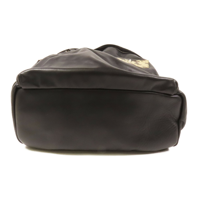 FENDI 牛皮皮革Backpack銀扣背包-3