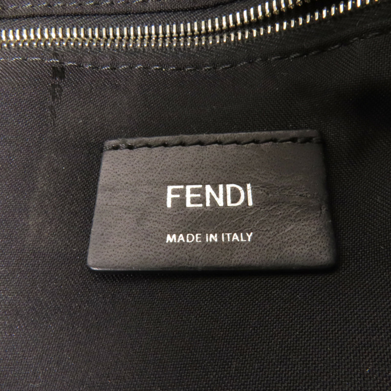 FENDI 牛皮皮革Backpack銀扣背包-8