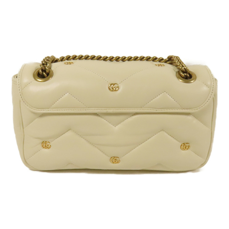 GUCCI 羊皮皮革GG Marmont金扣肩背袋-1