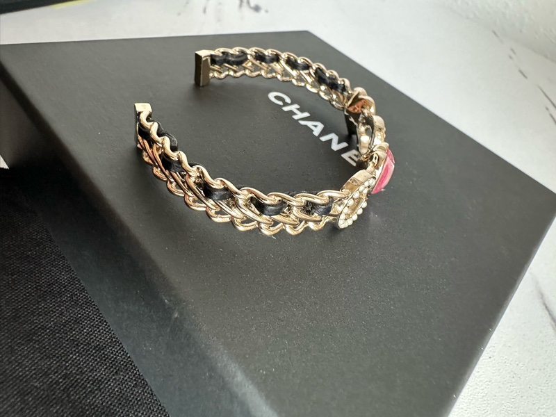 Chanel coco手環 粉色愛心💞-4