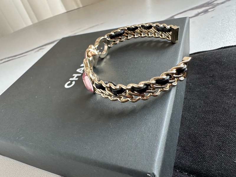 Chanel coco手環 粉色愛心💞-5