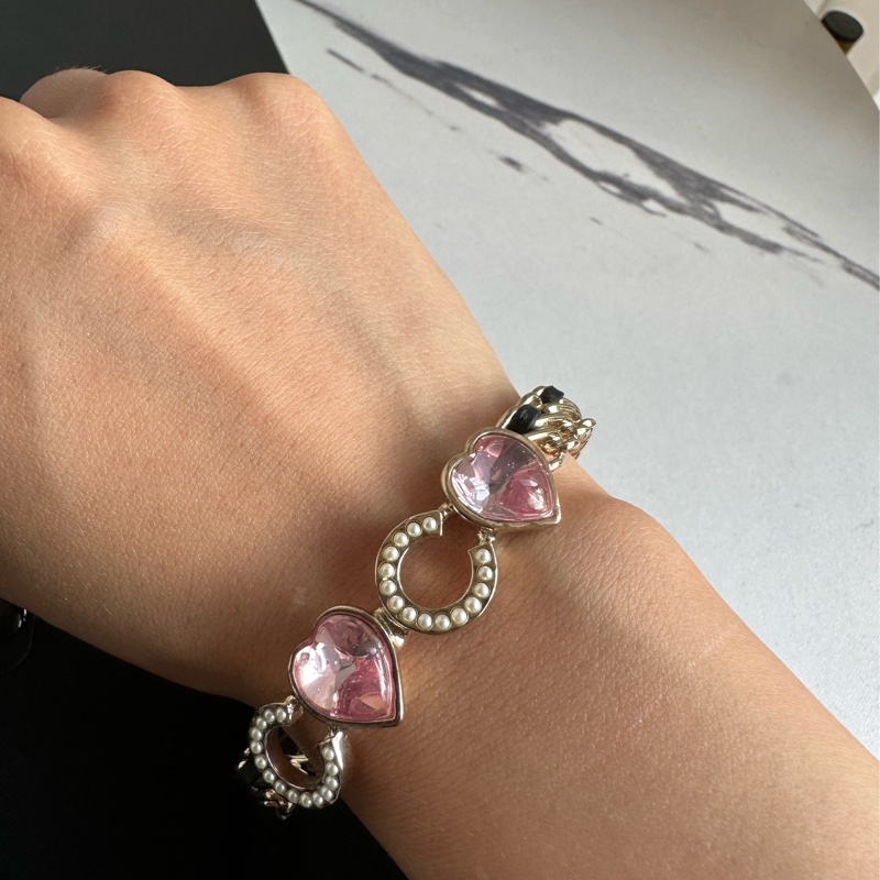Chanel coco手環 粉色愛心💞-9