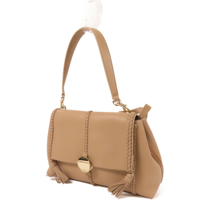 Chloe 牛皮皮革Penelope金扣手挽肩背兩用袋-2