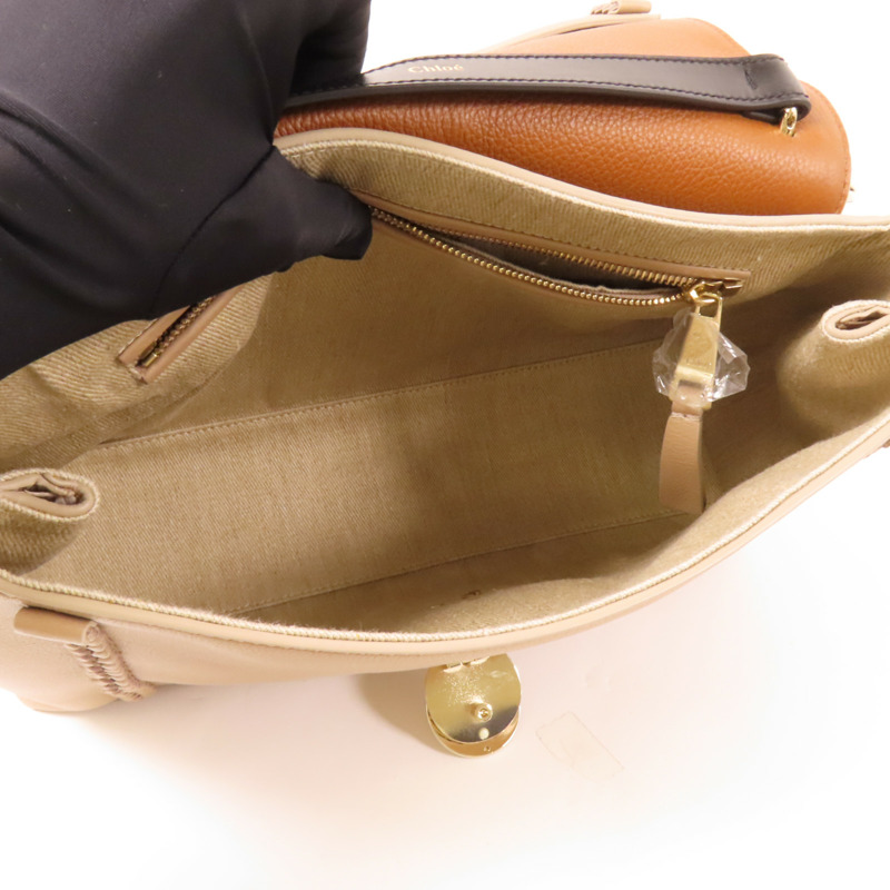 Chloe 牛皮皮革Penelope金扣手挽肩背兩用袋-4