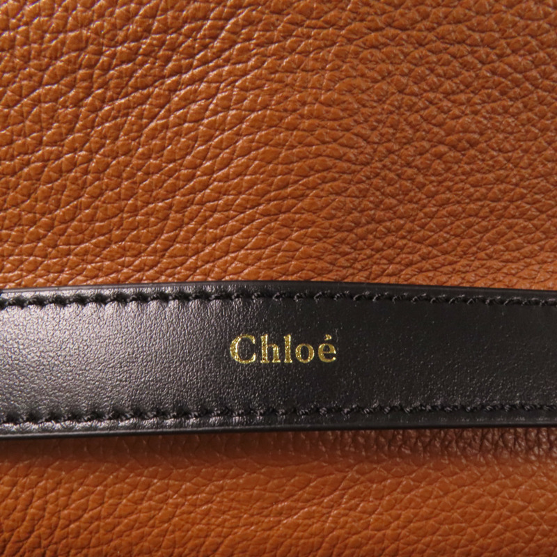 Chloe 牛皮皮革Penelope金扣手挽肩背兩用袋-8