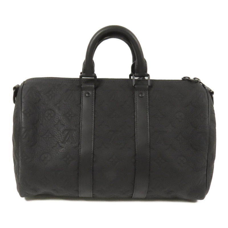 LOUIS VUITTON Monogram Taurillon Keepall Bandouliere35手挽肩背兩用袋-1