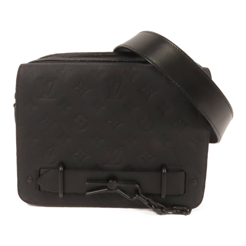 LOUIS VUITTON Monogram Taurillon Steamer Messenger肩背袋-0