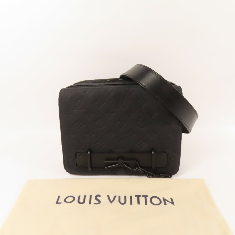 LOUIS VUITTON Monogram Taurillon Steamer Messenger肩背袋-10