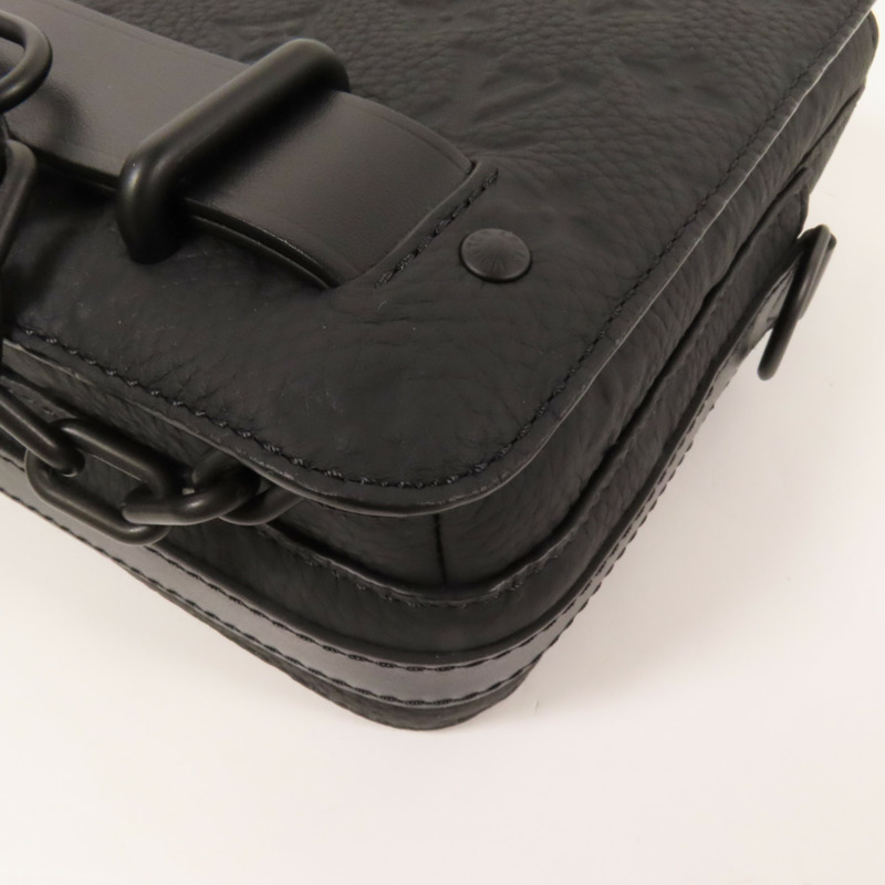 LOUIS VUITTON Monogram Taurillon Steamer Messenger肩背袋-12