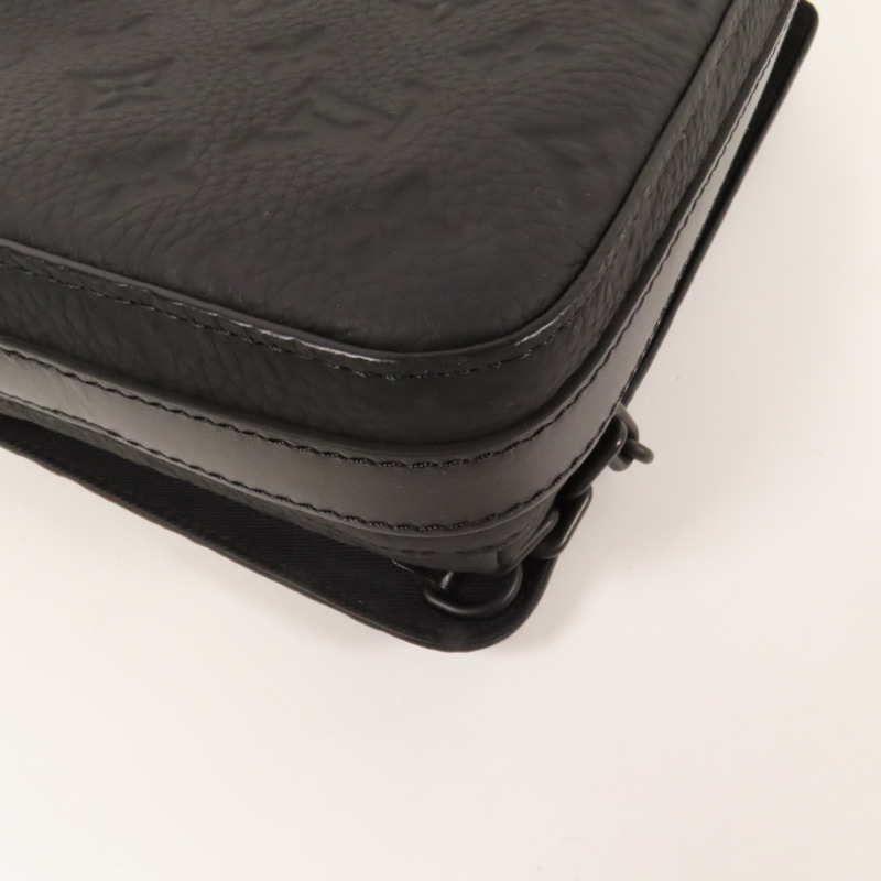 LOUIS VUITTON Monogram Taurillon Steamer Messenger肩背袋-13