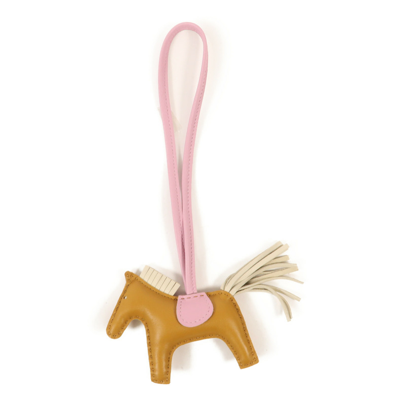 HERMES Milo皮革Rodeo PM掛飾-6