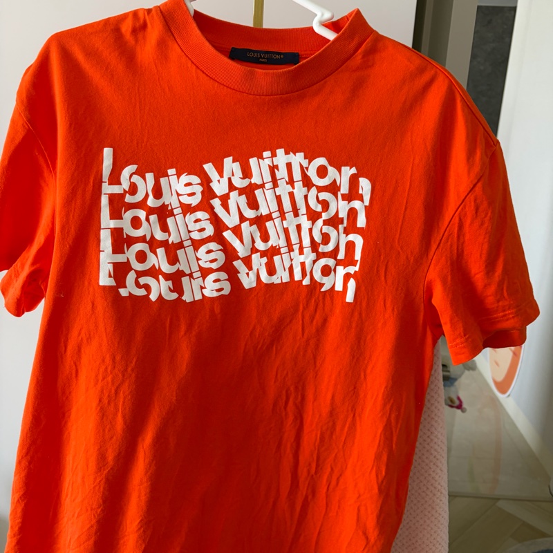 LV橘色短袖 含購證99新-5