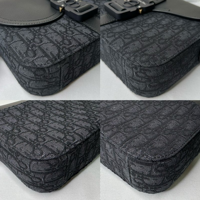 DIOR 全新Saddle小型翻蓋郵差包-10