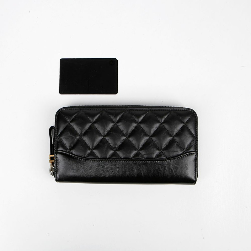 CHANEL Gabrielle 拉鍊長版皮夾-7