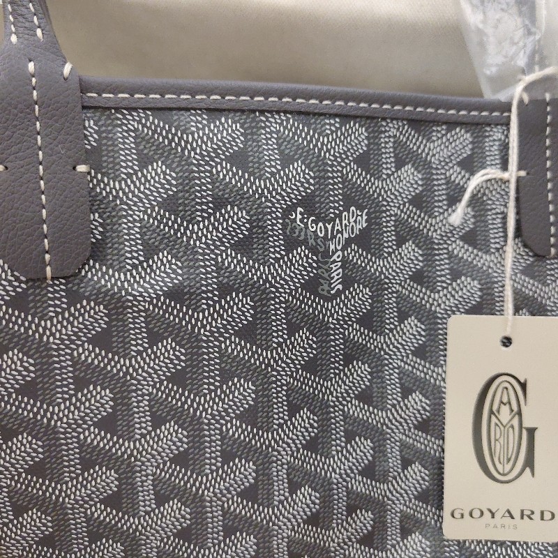 GOYARD 托特子母包(灰色)(PM)-7