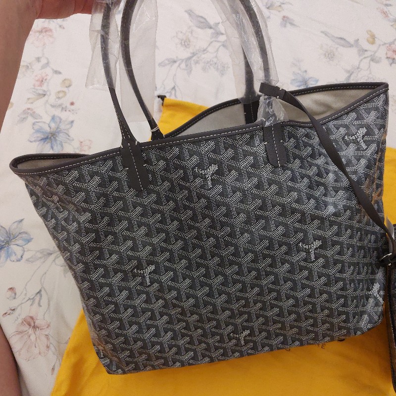 GOYARD 托特子母包(灰色)(PM)-11