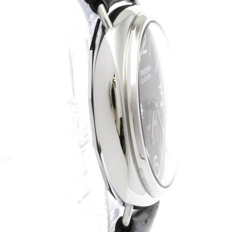 PANERAI Radiomir 黑色印章標誌鋼男式手錶 PAM00754 拋光-7