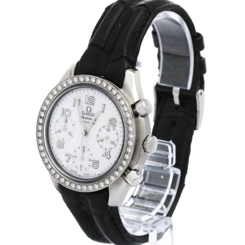 歐米茄超霸系列鑽石 MOP 錶盤鋼製男士手錶 3835.70.36 拋光-1