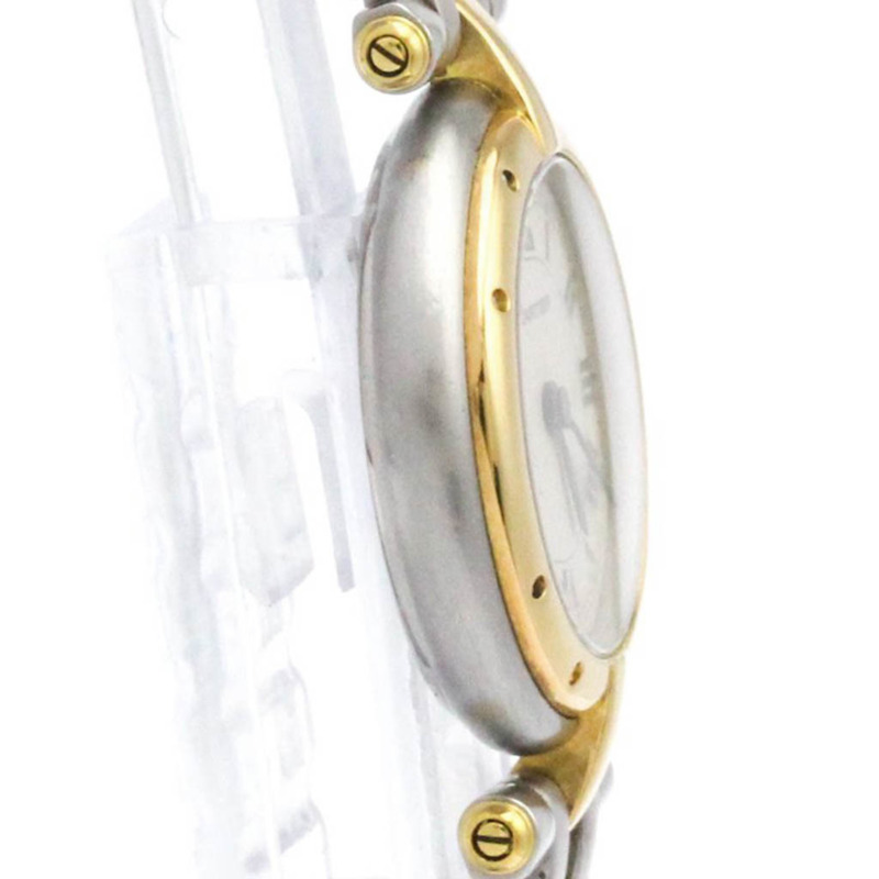 卡地亞 Panthere 圓形單排 18K 金鋼女錶拋光-7