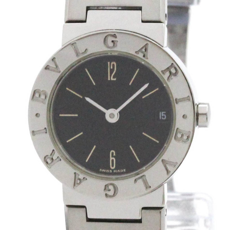 BVLGARI BVLGARI-BVLGARI 鋼石英女錶 BB23SS 拋光-0