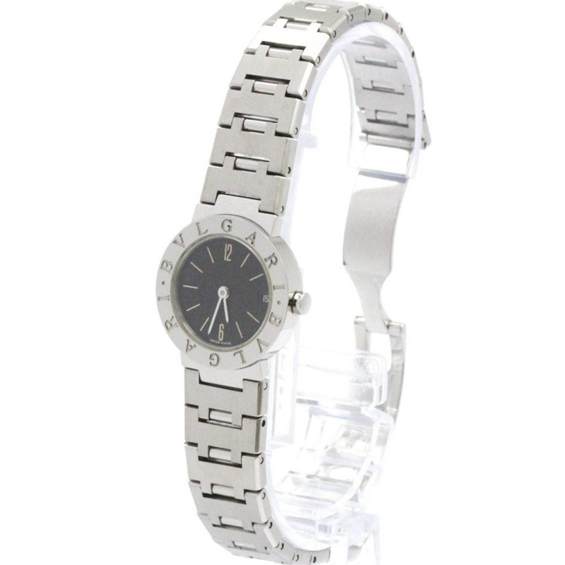 BVLGARI BVLGARI-BVLGARI 鋼石英女錶 BB23SS 拋光-1