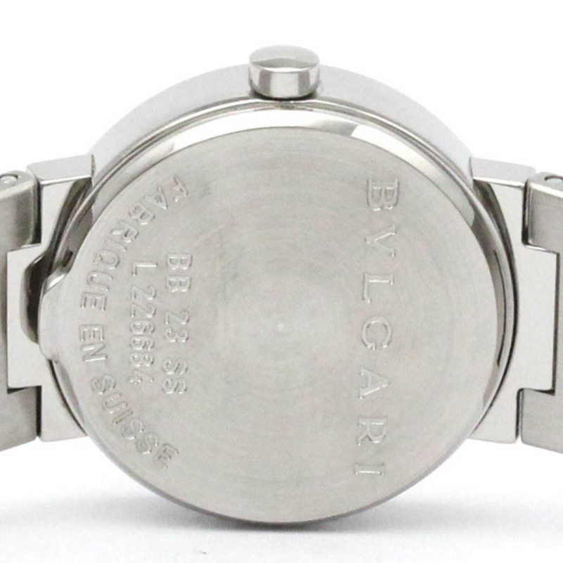 BVLGARI BVLGARI-BVLGARI 鋼石英女錶 BB23SS 拋光-5