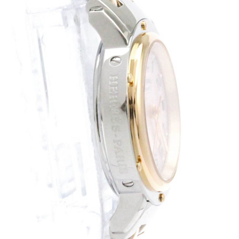 愛馬仕 Clipper 鍍玫瑰金鋼女士手錶 CP1.221 拋光-7