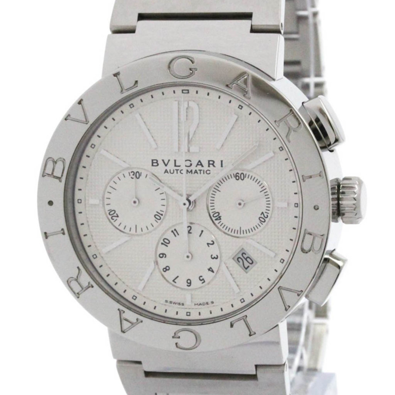 BVLGARI BVLGARI-BVLGARI 計時碼錶自動腕錶 BB42SSCH 拋光-0