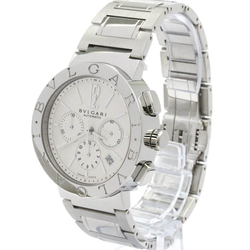 BVLGARI BVLGARI-BVLGARI 計時碼錶自動腕錶 BB42SSCH 拋光-1