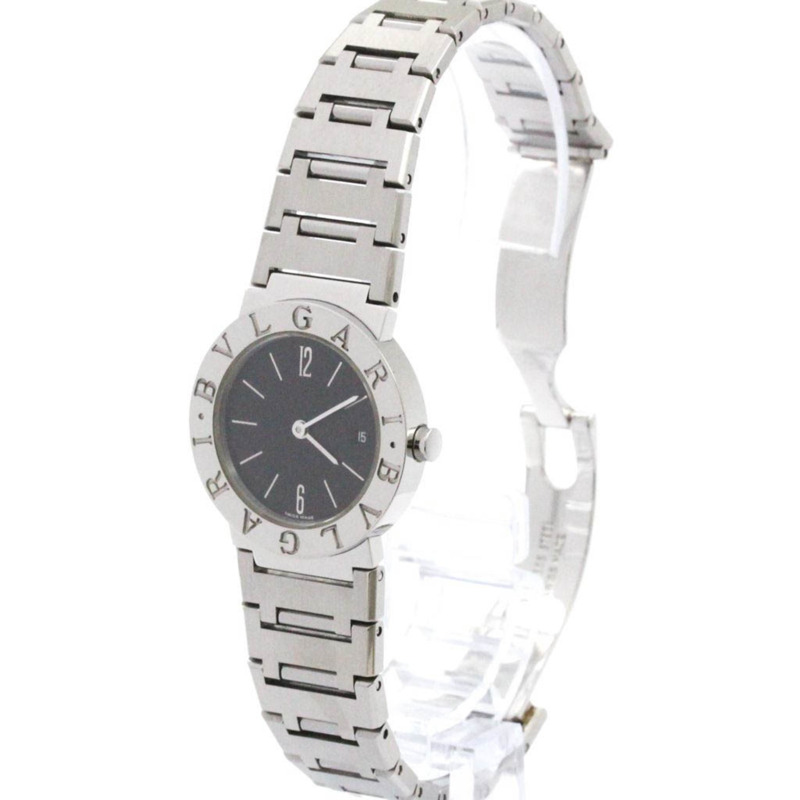 BVLGARI BVLGARI-BVLGARI 鋼質石英女錶 BB26SSD-1