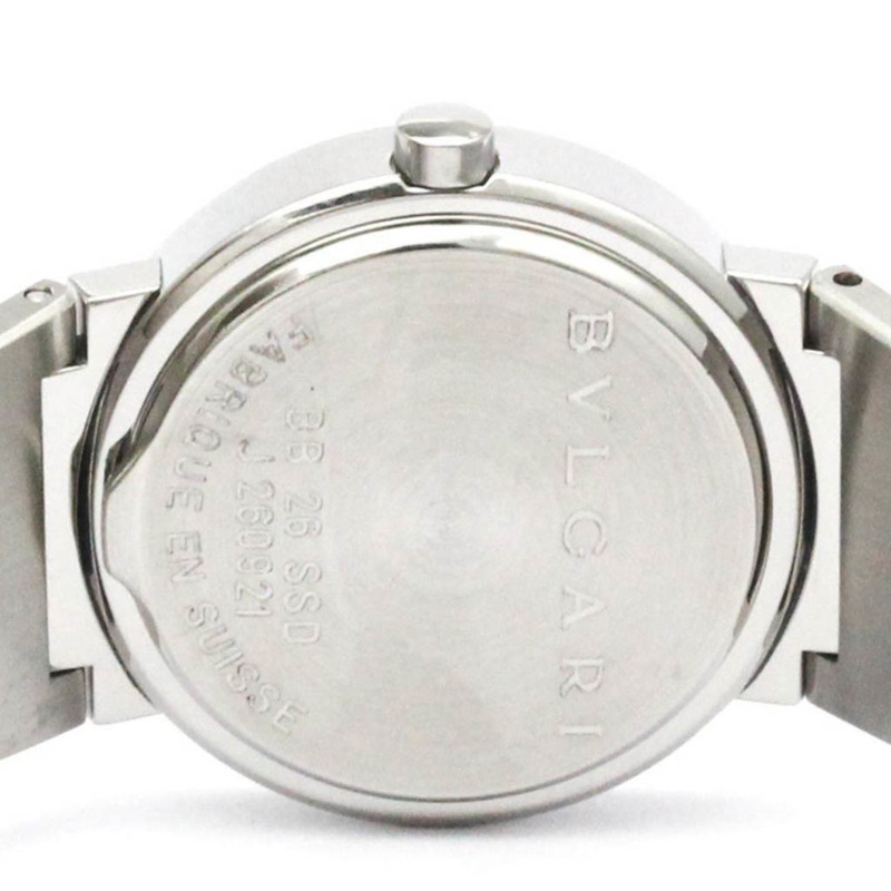 BVLGARI BVLGARI-BVLGARI 鋼質石英女錶 BB26SSD-5