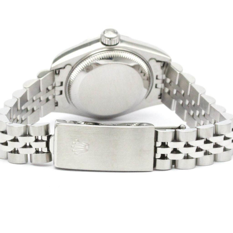 勞力士蠔式恆動 Date P 系列鋼自動女用腕錶拋光-4