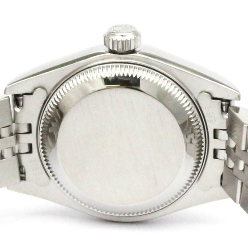 勞力士蠔式恆動 Date P 系列鋼自動女用腕錶拋光-5