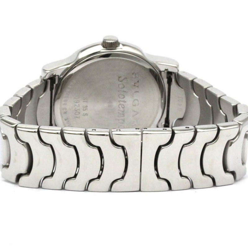 BVLGARI Solotempo 不鏽鋼石英男錶 ST35S 拋光-4