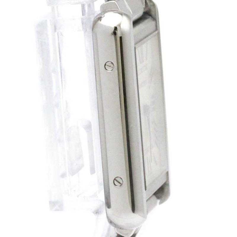 卡地亞 Tank Solo SM 鋼石英女士手錶 W5200013 拋光-7